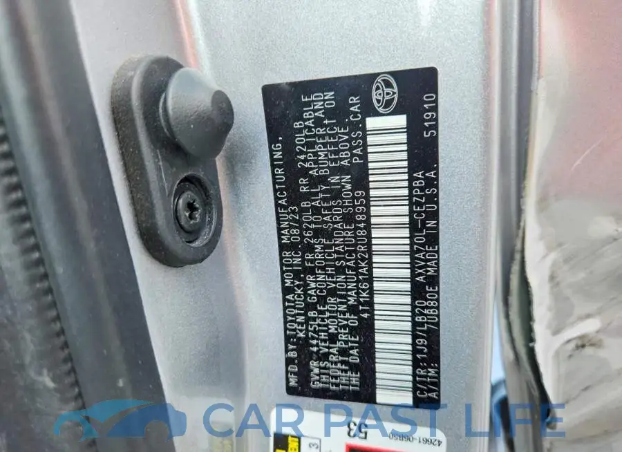 4T1K61AK2RU848959# 12