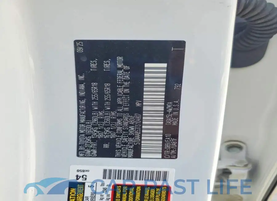 5TDAAAB53TS104807# 13
