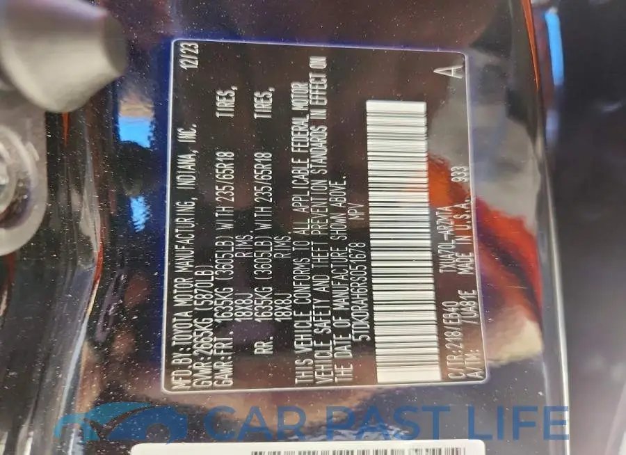 5TDKDRAH6RS051678# 13