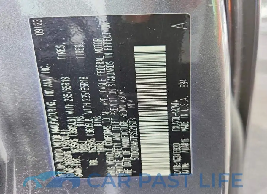 5TDKDRAH7PS521603# 13