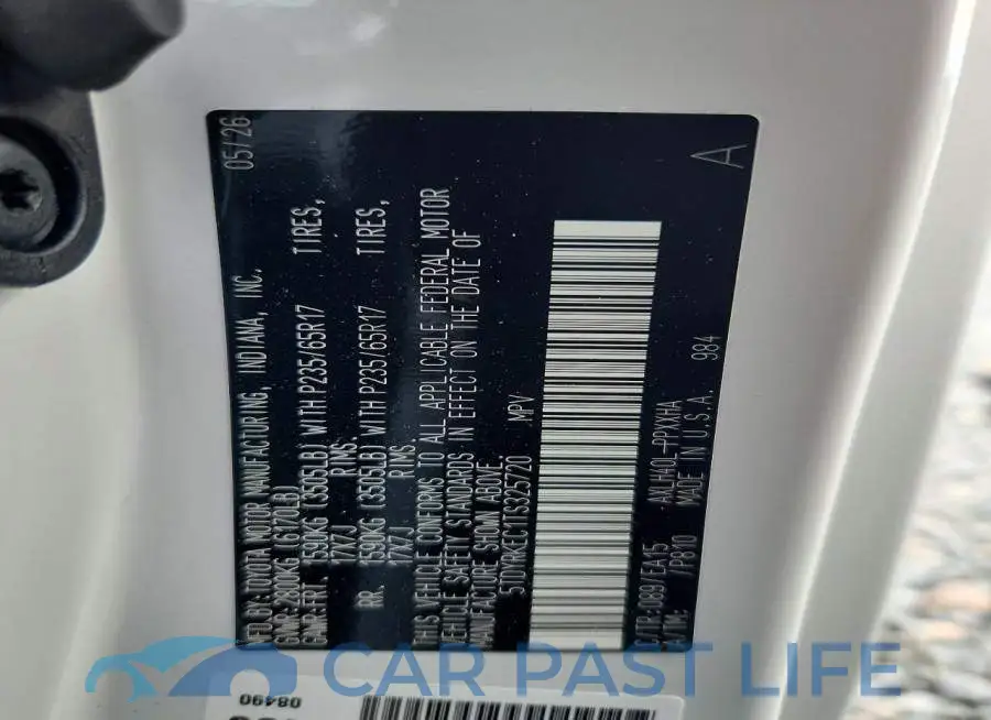 5TDYRKEC1TS325720# 13