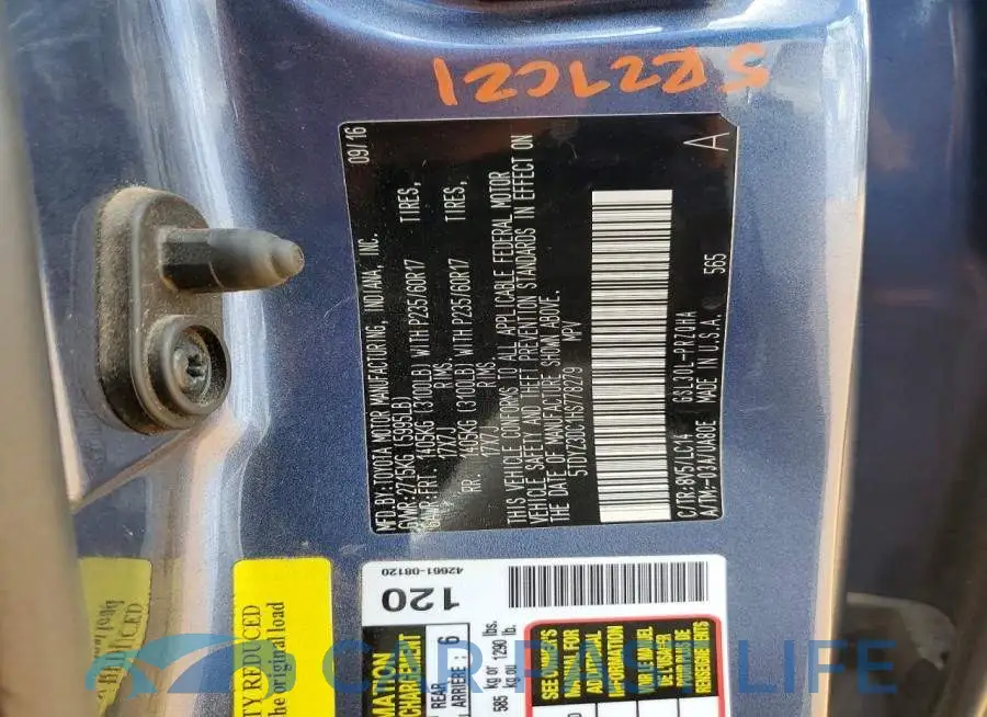 5TDYZ3DC1HS778279# 14