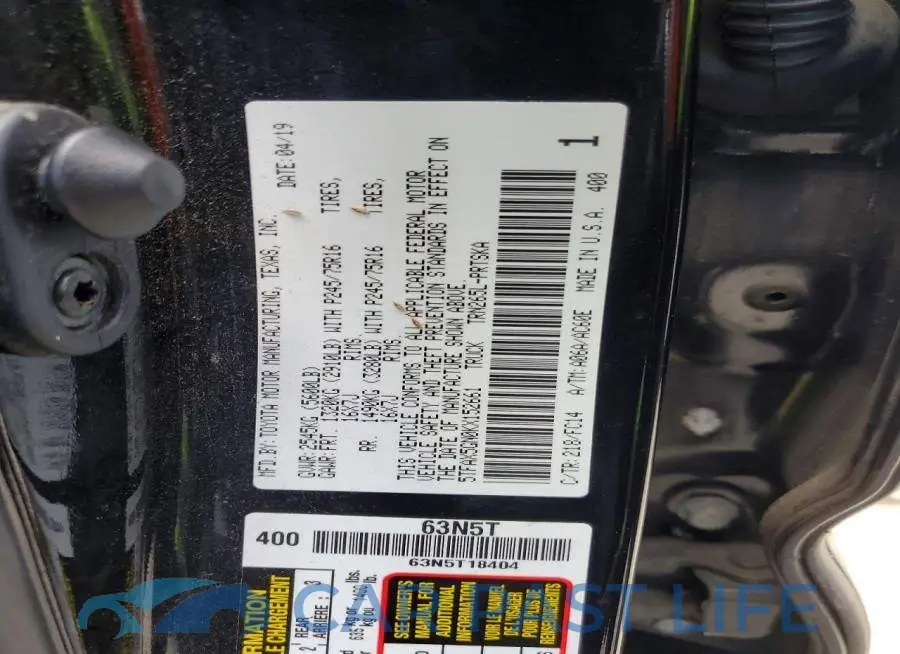 5TFAX5GN0KX152661# 12