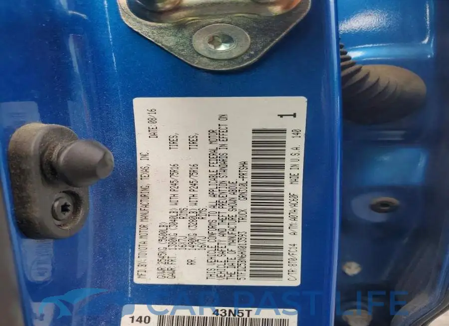 5TFDZ5BN6HX013593# 12