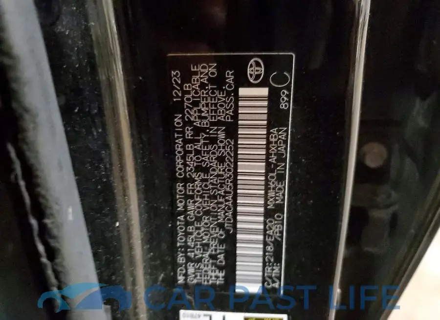 JTDACAAU5R3022252# 12