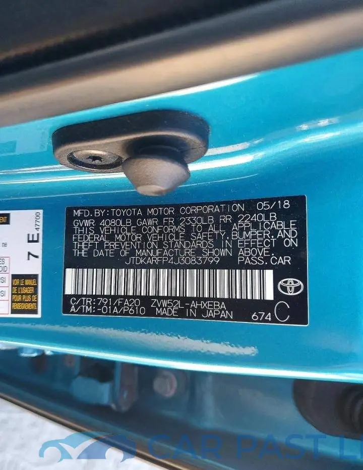 JTDKARFP4J3083799# 12
