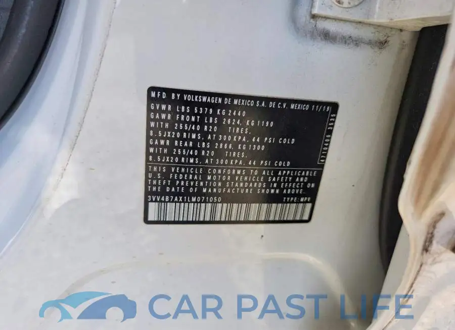 3VV4B7AX1LM071050# 12