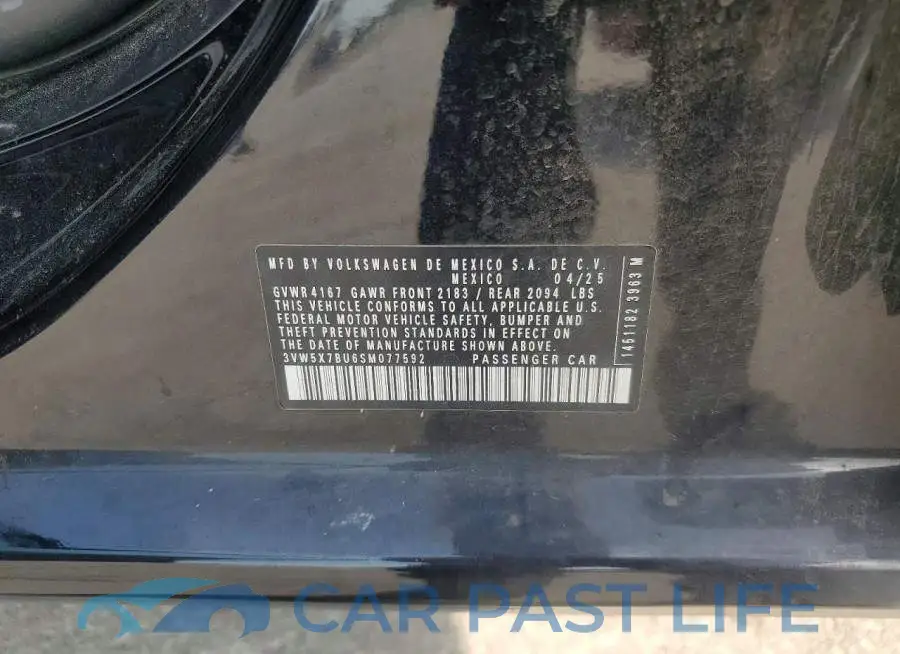 3VW5X7BU6SM077592# 12