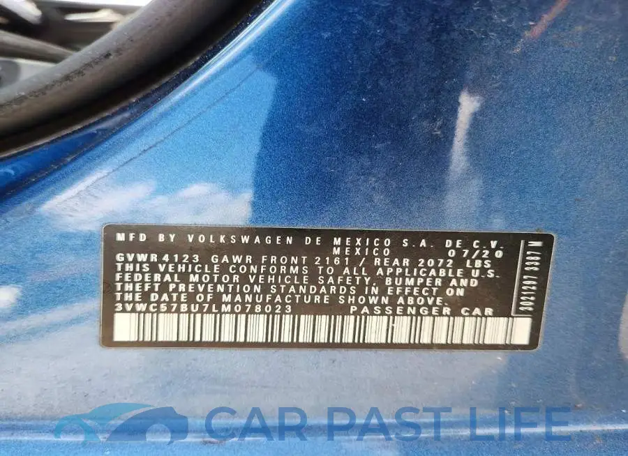 3VWC57BU7LM078023# 12