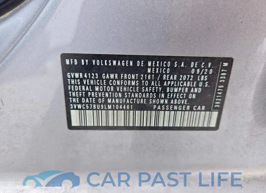3VWC57BU9LM104461# 13