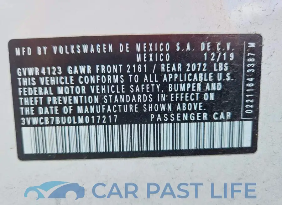 3VWCB7BU0LM017217# 12