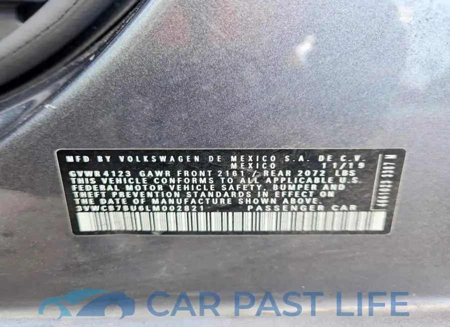 3VWCB7BU6LM002821# 13