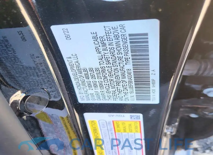 19UUB5F58NA004618# 12