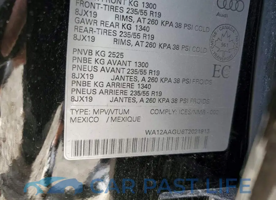 WA12AAGU6T2021913# 12