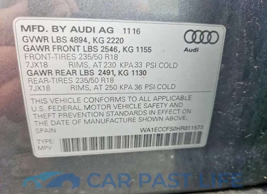 WA1ECCFS0HR011573# 13