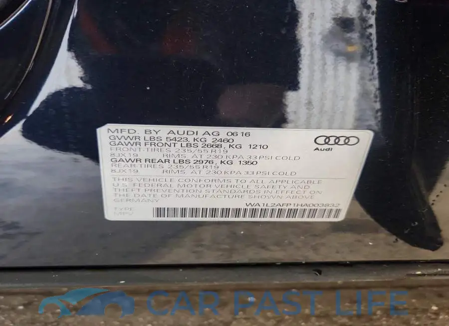 WA1L2AFP1HA003832# 13