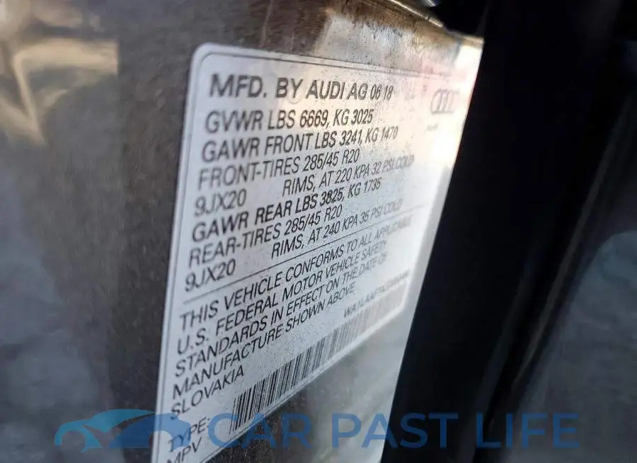 WA1LAAF74JD050490# 14