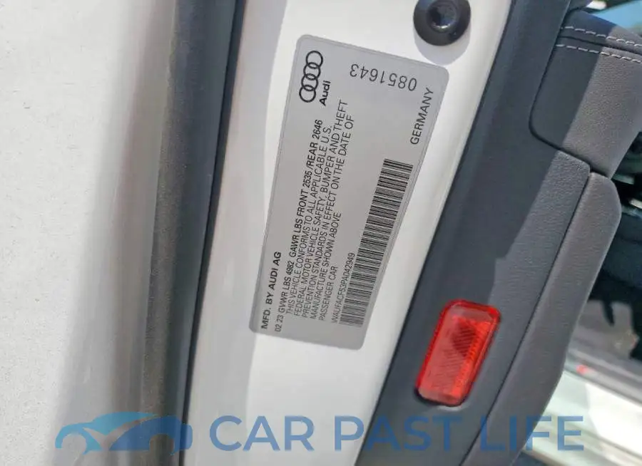 WAUFACF53PA042949# 12