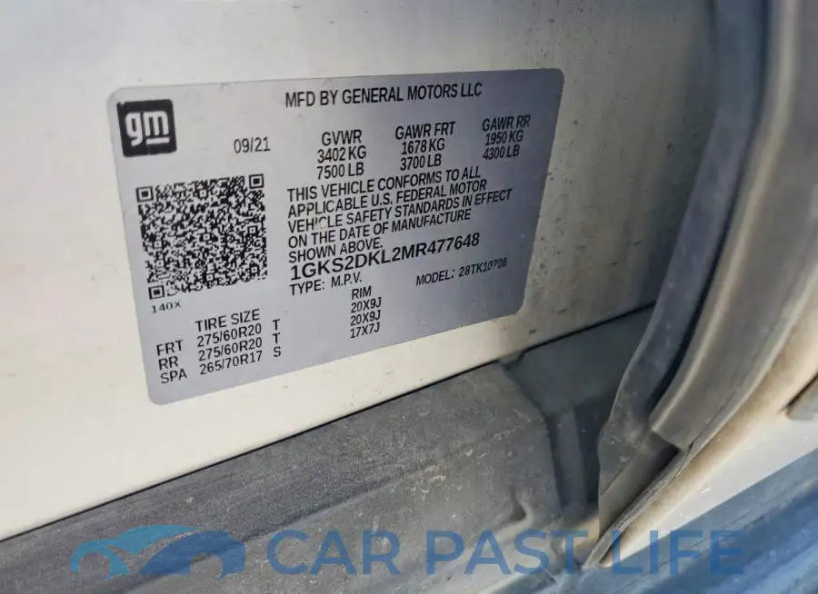 1GKS2DKL2MR477648# 13