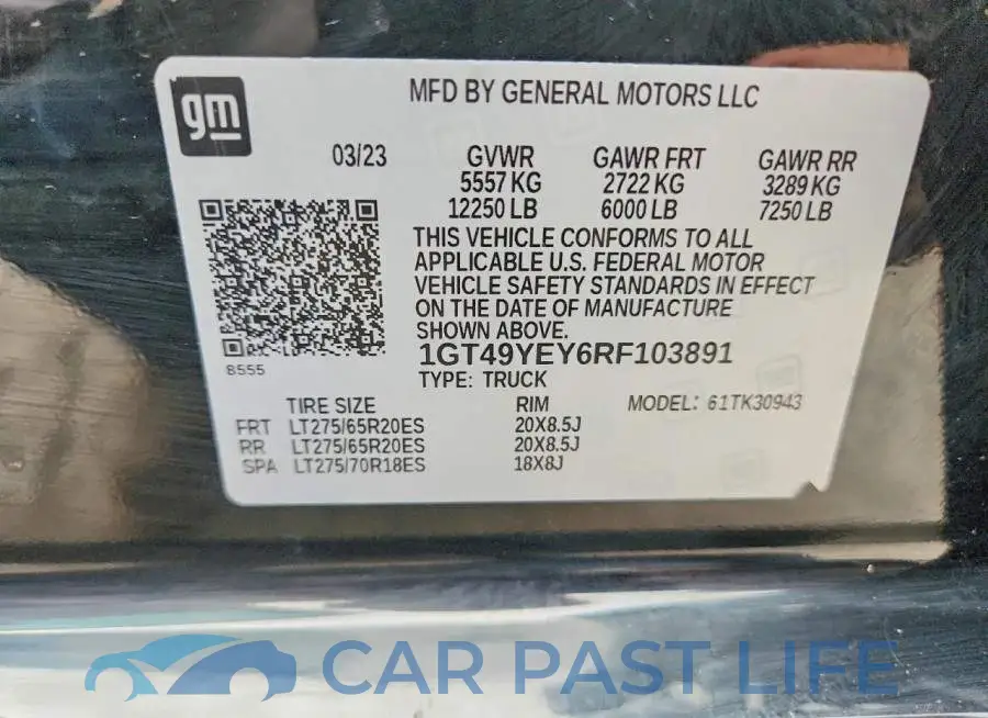 1GT49YEY6RF103891# 12