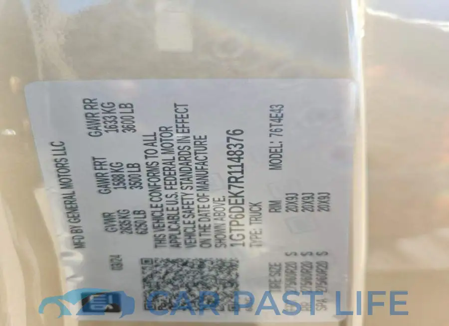 1GTP6DEK7R1148376# 12