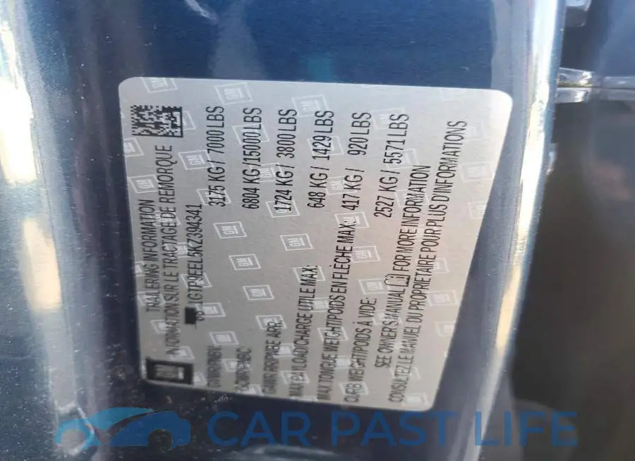 1GTP9EEL5KZ394341# 13