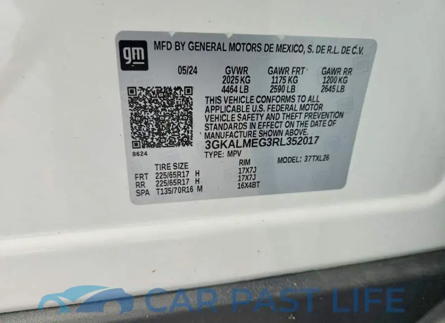 3GKALMEG3RL352017# 12