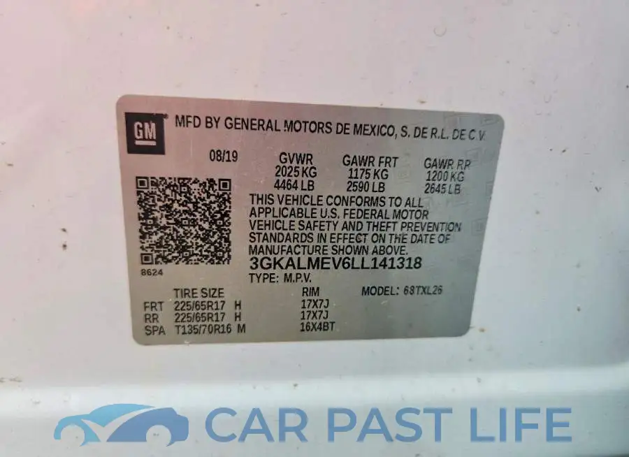 3GKALMEV6LL141318# 12