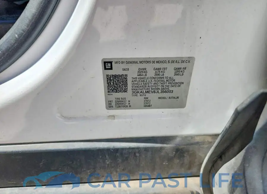 3GKALMEV8JL356003# 13