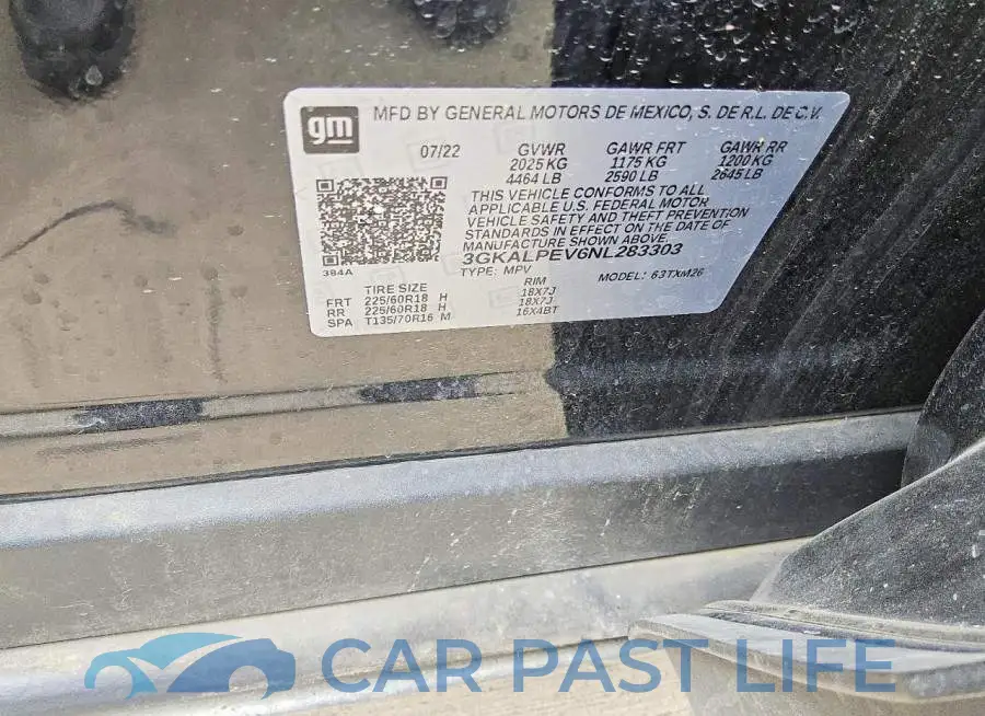 3GKALPEV6NL283303# 13