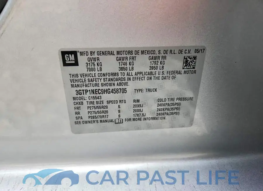 3GTP1NEC9HG458705# 12