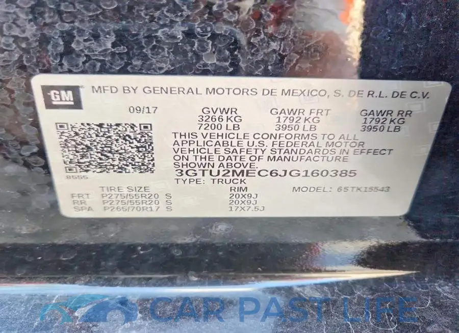 3GTU2MEC6JG160385# 13