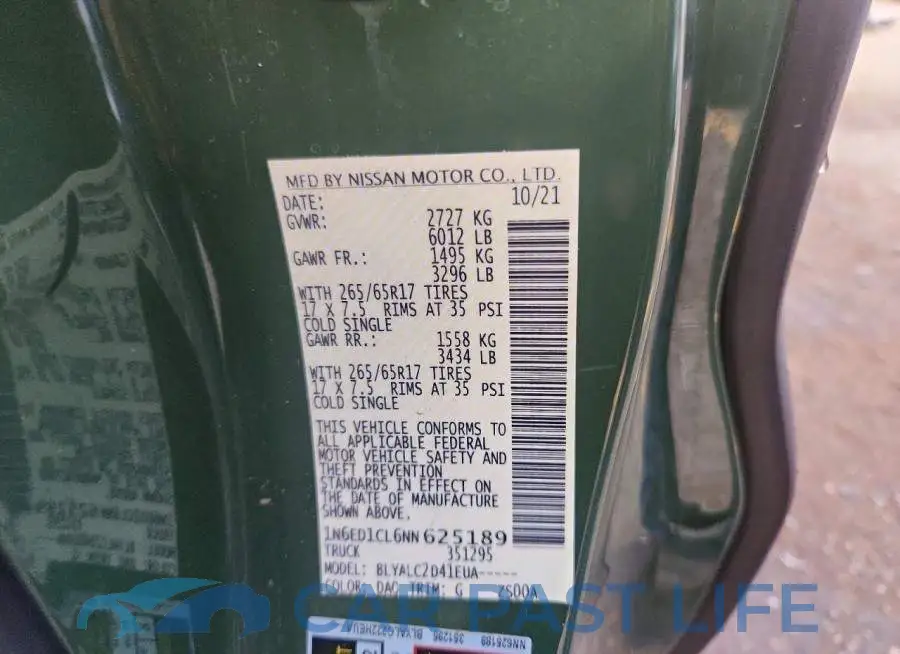 1N6ED1CL6NN625189# 13