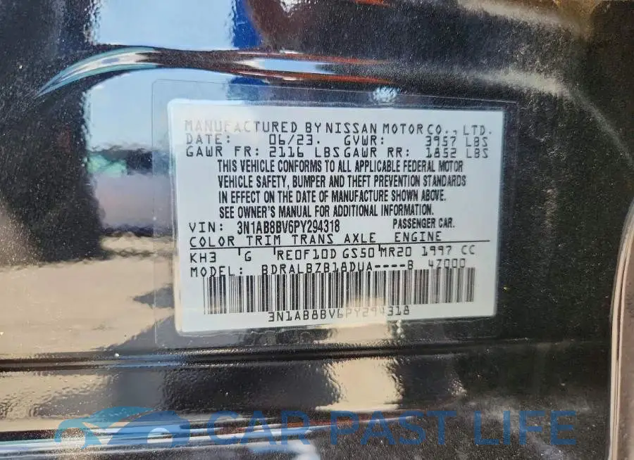 3N1AB8BV6PY294318# 12
