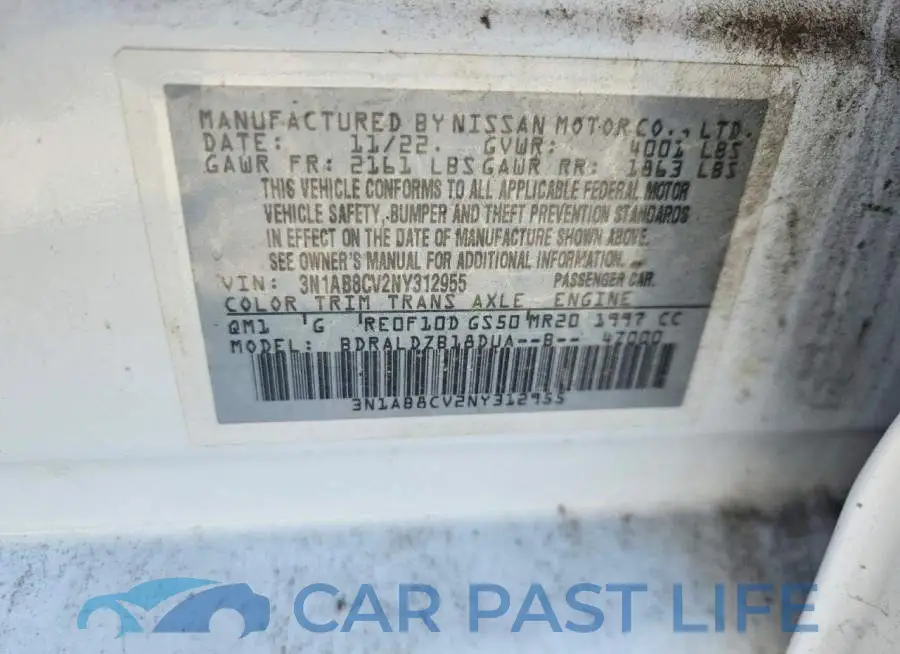 3N1AB8CV2NY312955# 12