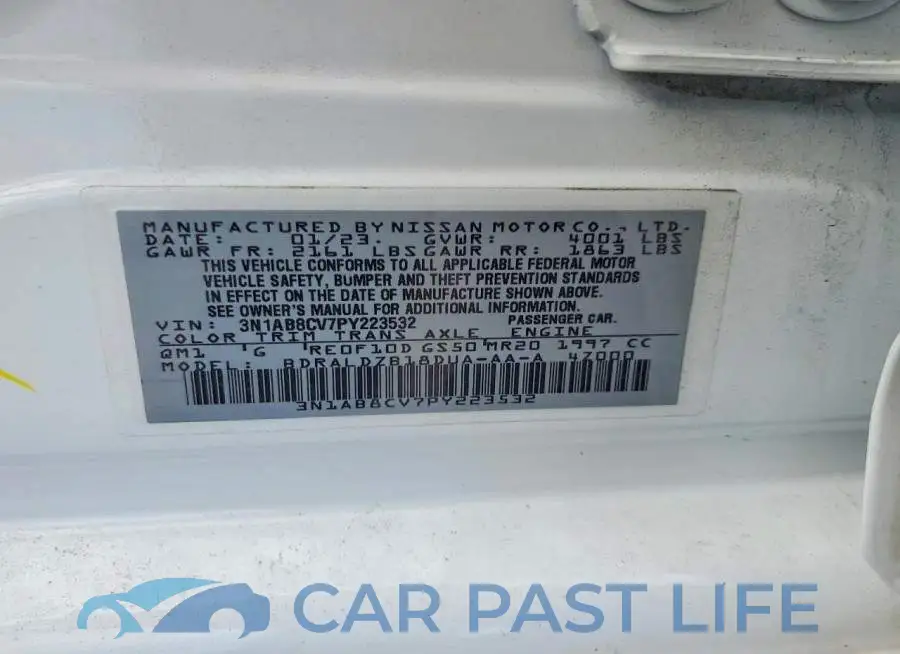 3N1AB8CV7PY223532# 12