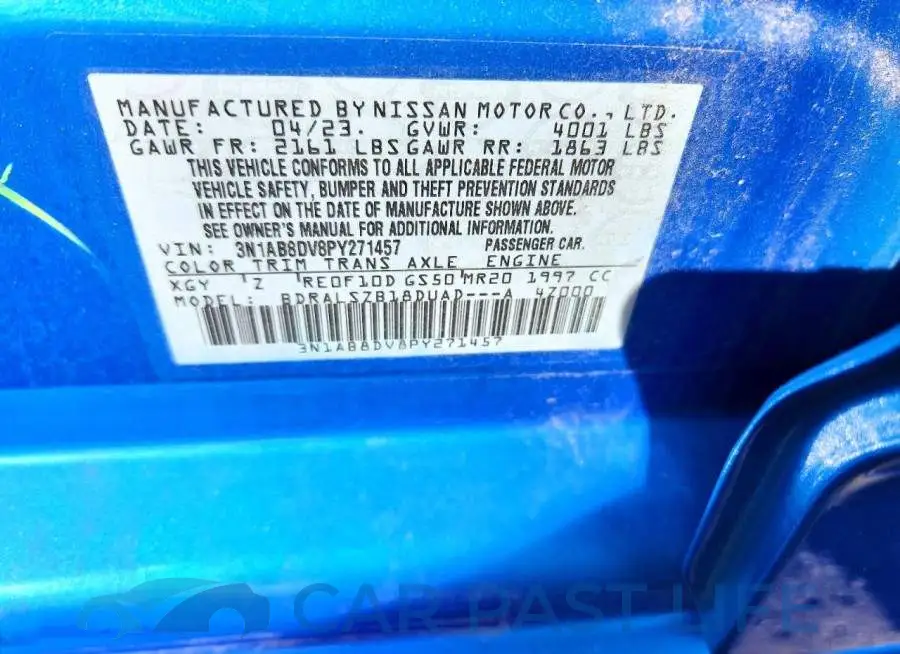 3N1AB8DV8PY271457# 12