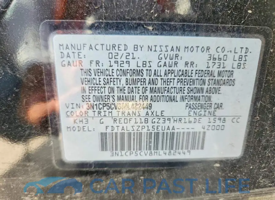 3N1CP5CV8ML482449# 14