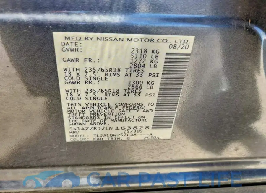 5N1AZ2BJ2LN163828# 14