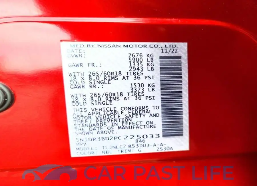 5N1DR3BD2PC225033# 13
