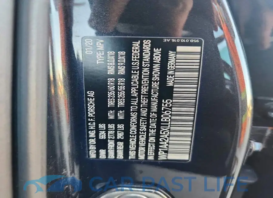 WP1AA2A5XLLB06755# 13
