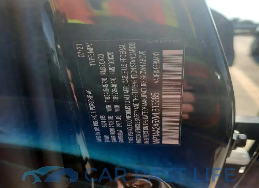WP1AA2A5XMLB13285# 13