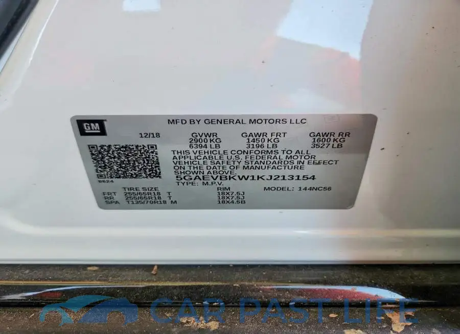 5GAEVBKW1KJ213154# 12