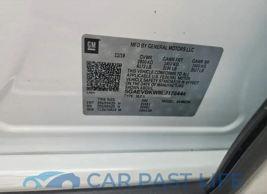 5GAEVBKW8LJ176444# 13