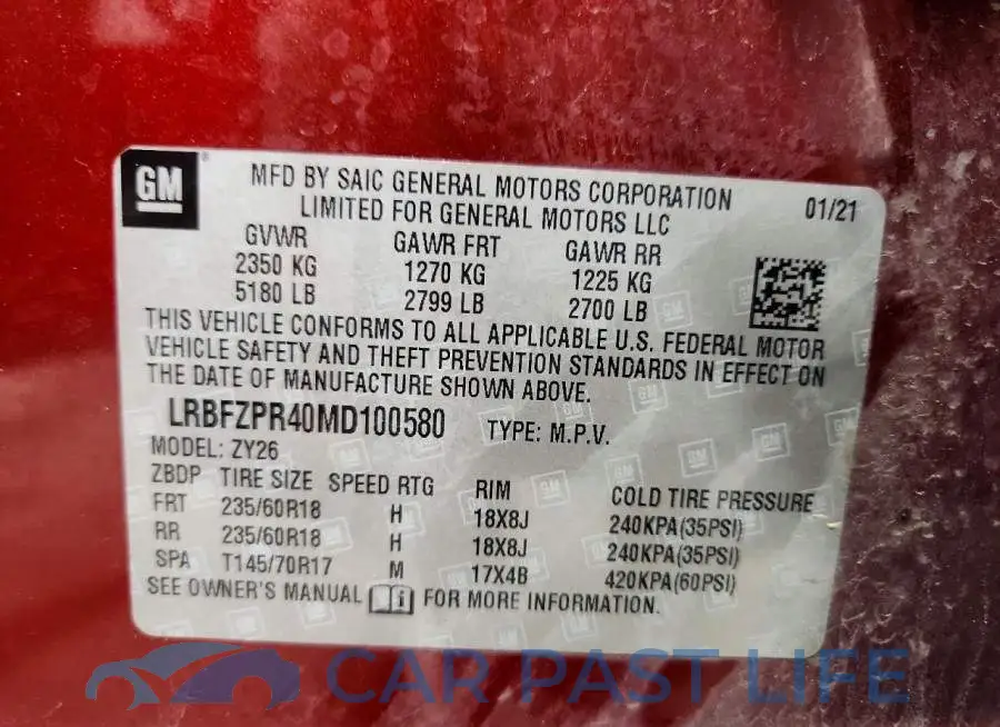 LRBFZPR40MD100580# 14