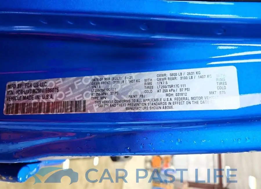 1C4HJXDM2MW696076# 12