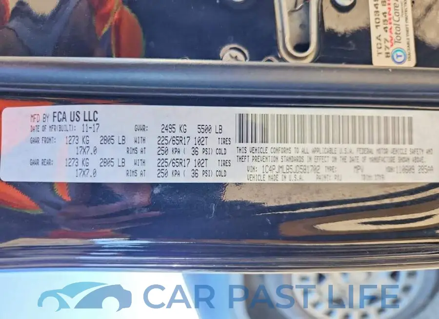 1C4PJMLB5JD581702# 13
