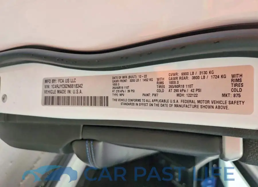 1C4RJYC62N8818342# 13