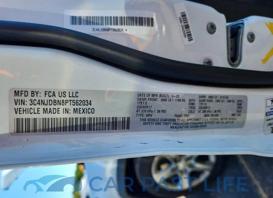 3C4NJDBN8PT562034# 13