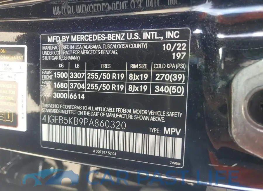 4JGFB5KB9PA860320# 13